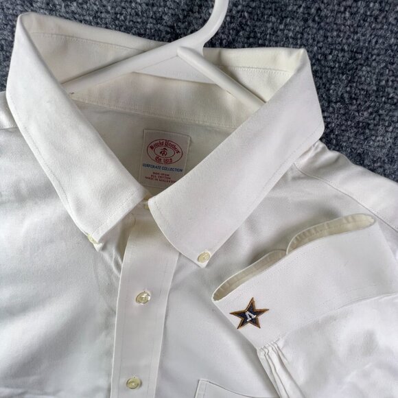 Brooks Brothers Corporate Collection VANDERBILT Button Up Shirt White 16.5 32/33 - Picture 1 of 11